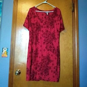 Flowered tunic/short dress